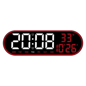 ساعت دیواری دیجیتال مدل ریموت کنترل دار کدGH8021