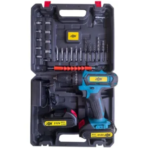 مجموعه 45 عددی پیچ گوشتی شارژی چکشی 212 ولت جاب مدل JB-212 ROYAL PRO