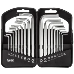آچار آلن و ستاره ای رونیکس مدل 2051HEX-KEY مجموعه 18 عددی